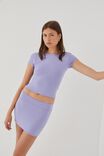 Luxe Hipster Mini Skirt, CLOUDY LILAC - alternate image 4