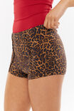 Ash Ponte Micro Short, DEVIN LEOPARD BLACK - alternate image 3