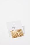 Earring Single Pack, GOLD/WHIRL - alternate image 1