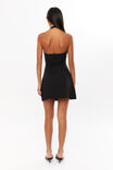 Orla Halter Mini Dress, BLACK - alternate image 3