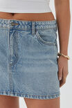 Maya Denim Mini Skirt, CANYON BLUE - alternate image 4