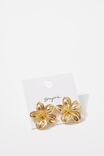 Earring Single Pack, GOLD/FLOWER - alternate image 1