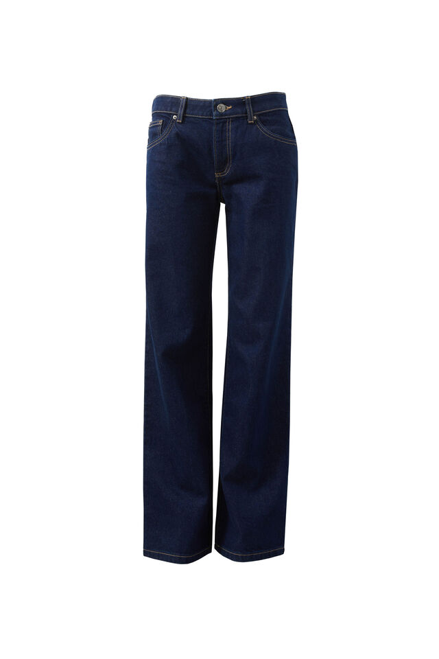 Low Rise Straight Jean, NIGHT INDIGO
