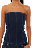 Delilah Denim Corset, INDIGO - alternate image 4