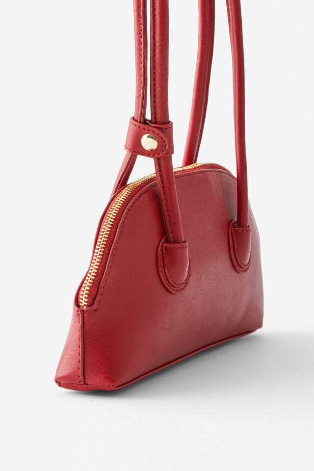 Effie East West Bag, DEEP RED