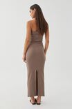 Mary Strapless Maxi Dress, MINK BROWN - alternate image 2
