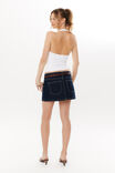 Maya Denim Mini Skirt, INDIGO - alternate image 3