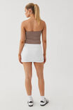 Finley Split Mini Skirt, WHITE - alternate image 2
