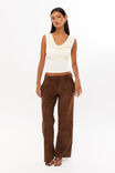 Carly Cowl Neck Top, CREAMY YELLOW - alternate image 2