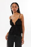 Tori Babydoll Cami, BLACK - alternate image 1