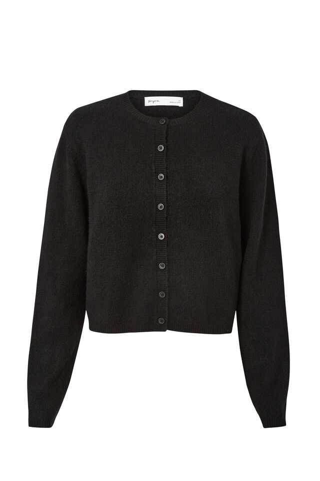 Bronte Button Through Cardi, BLACK