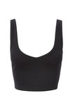 Amara Rib Cropped Tank, BLACK - alternate image 6