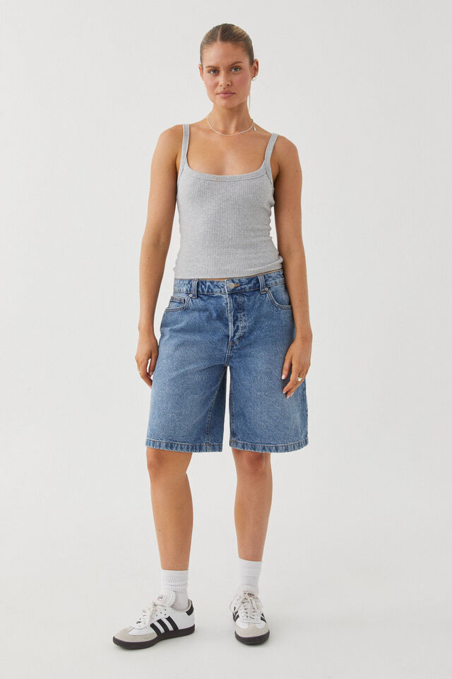 Dad Denim Jort, VACAY BLUE