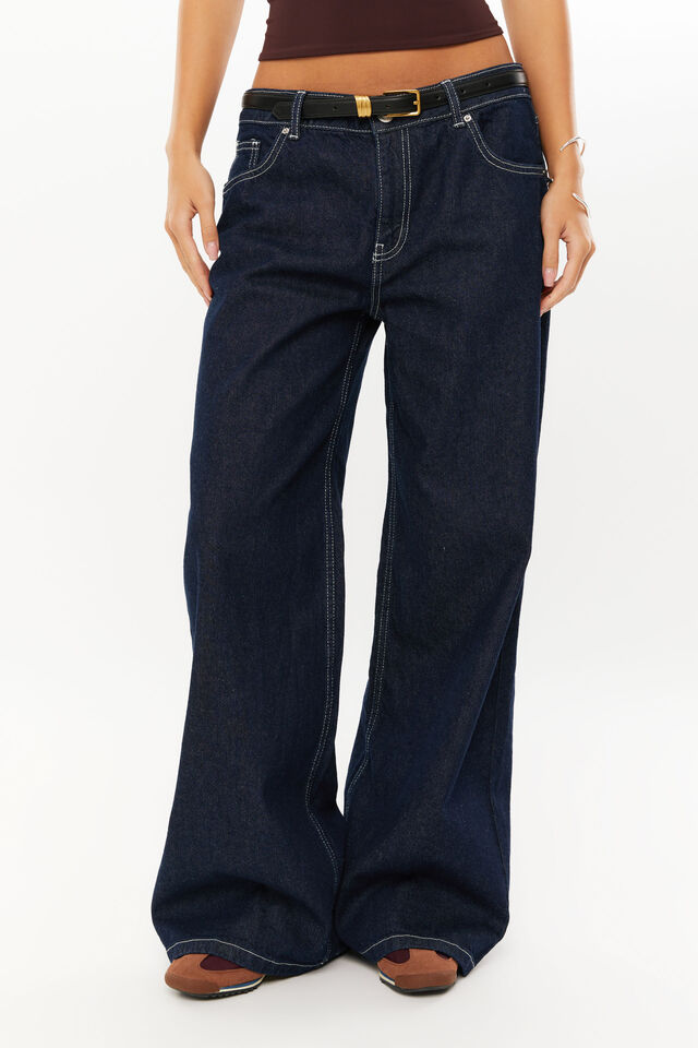 Low Rise Baggy Jean, INDIGO