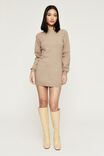 Harlyn Jumper Dress, TOFFEE TAUPE