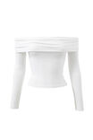 Soft Debbie Off The Shoulder Top, WINTER WHITE - alternate image 6