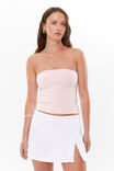 Alice Split Mini Skirt, SUMMER WHITE - alternate image 2
