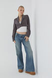 Carli Cropped Blazer, CHROME GREY PINSTRIPE - alternate image 5