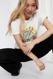 Kylie Printed T Shirt, WINTER WHITE/LCN BRA GUNS  N  ROSES
