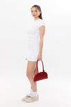 Tattiana T-Shirt Ruched Mini Dress, SUMMER WHITE - alternate image 5