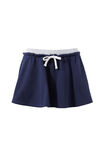 Penny Fleece Mini Skirt, MIDNIGHT NAVY - alternate image 6