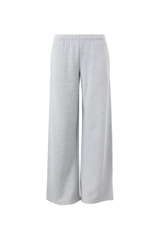 Jordyn Wide Leg Track Pant, GREY MARLE
