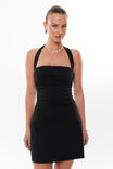 Kylie Halter A-Line Mini Dress, BLACK - alternate image 5