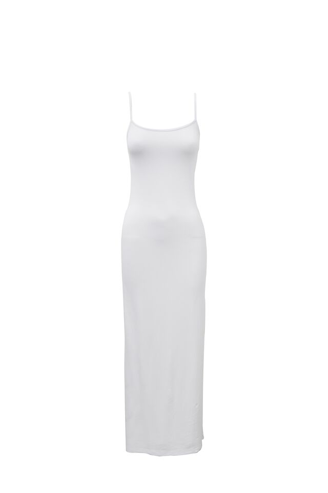 Cassidy Sleeveless Dress, WHITE