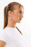 Luxe Longline Tee, WHITE - alternate image 6