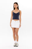 Luxe Strappy V Neck Cami, ALL STAR NAVY - alternate image 2