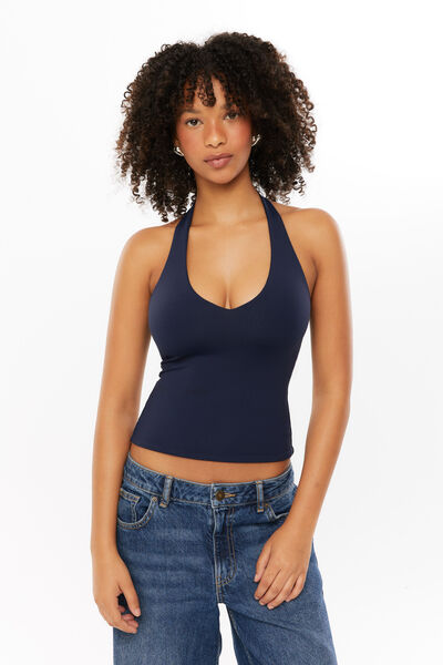 Luxe Halter Top, NIGHT NAVY