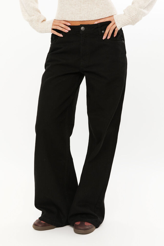 Low Rise Baggy Jean, BACK IN BLACK