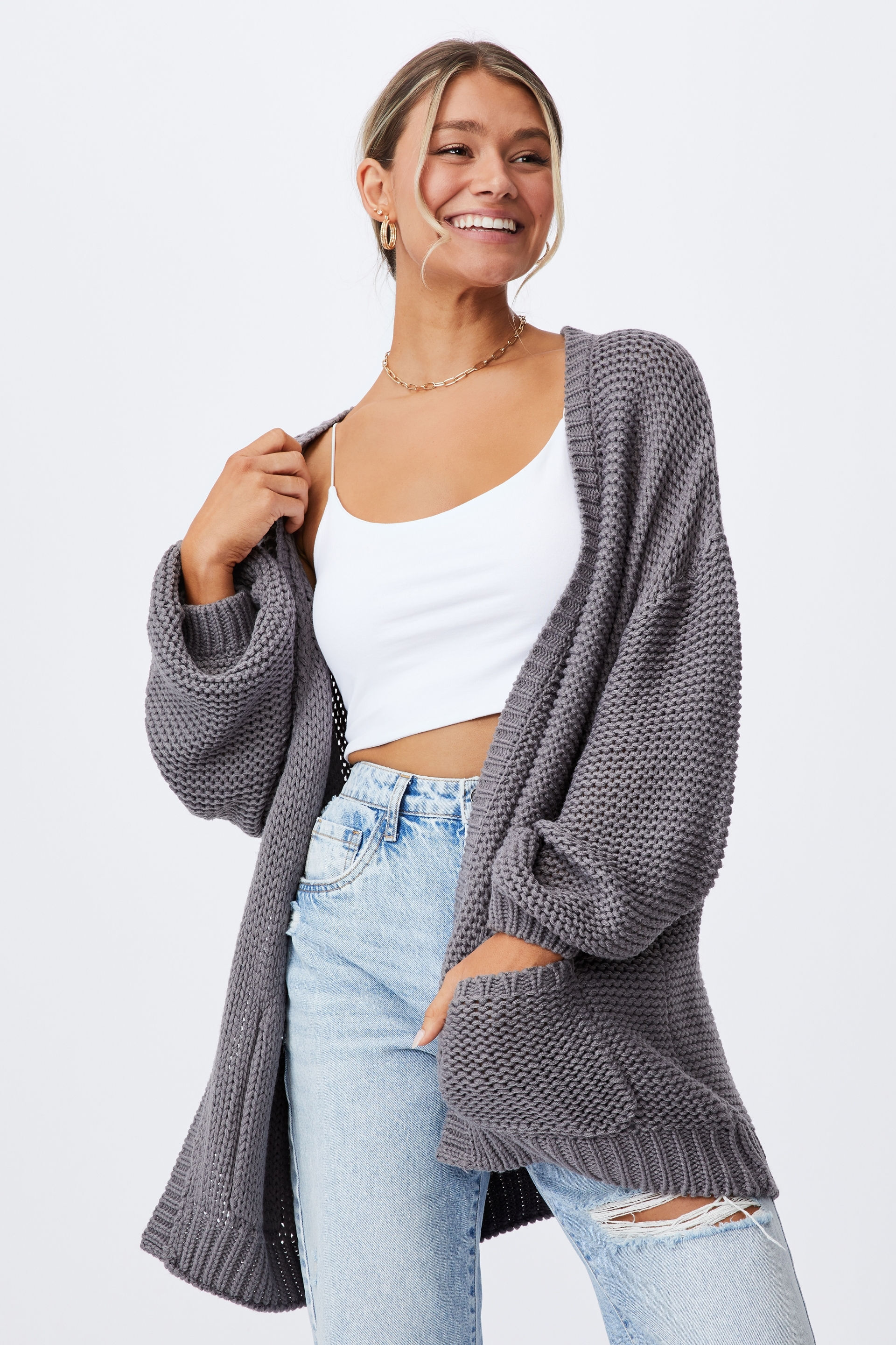 Womens best sale oversize cardigan