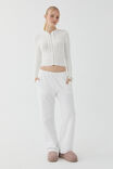 Starlette Zip Through Cable Knit, SUMMER WHITE - alternate image 2
