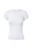 Soft Longline Tee, WHITE - alternate image 6