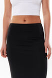 Luxe Hipster Maxi Skirt, BLACK - alternate image 4