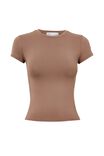 Luxe Longline Tee, TOFFEE TAUPE