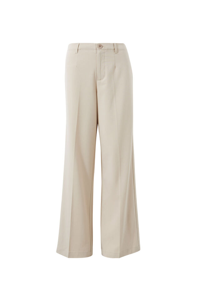 Drew Mid Rise Tailored Pant, ICED LATTE