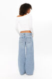 Soft Long Sleeve Off Shoulder Top, WINTER WHITE - alternate image 3