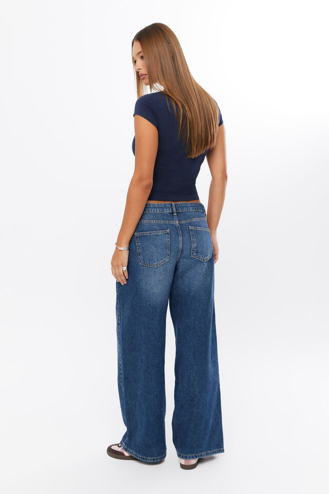Giselle Scoop Neck Tee, ALL STAR NAVY