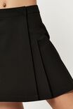 Lexi Pleated Mini Skirt, BLACK