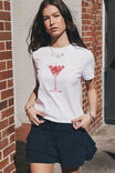 Everyday Graphic Tee, WHITE/CHERRYTINI - alternate image 1