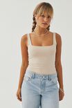 Luxe Square Scoop Bodysuit, LONDON BEIGE - alternate image 3