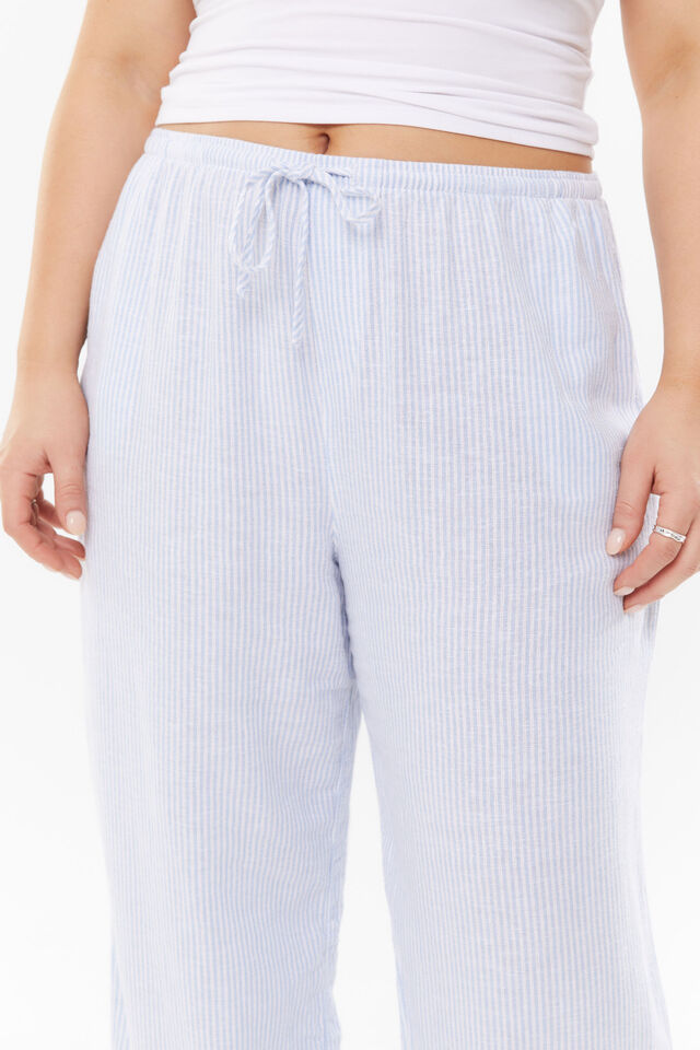 Henley Relaxed Linen Pant, DELICATE BLUE STRIPE