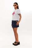 Pink Lily Graphic Tee, GREY MARLE/PINK LILY - alternate image 4