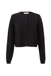 Brydie Button Through Cardigan, BLACK - alternate image 6