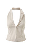 Tilly Zip Through Top, ICED LATTE - alternate image 6