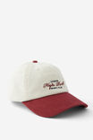 Emily Graphic Baseball Cap, WHITE & BURGUNDY/HYDE PARK - alternate image 1