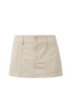 Eden Cargo Mini Skirt, CANVAS BEIGE - alternate image 6