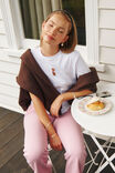 Embroidered Teddy Graphic Tee, WHITE/EMBROIDERED TEDDY - alternate image 2